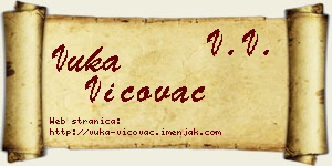Vuka Vićovac vizit kartica